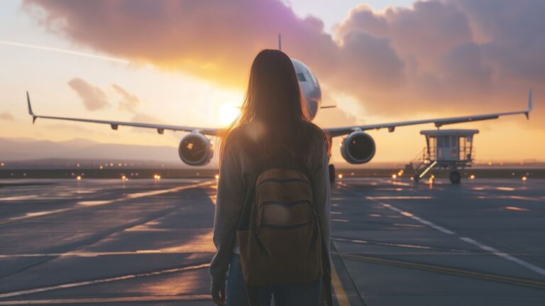 paura di viaggiare da soli - ragazza in aeroporto