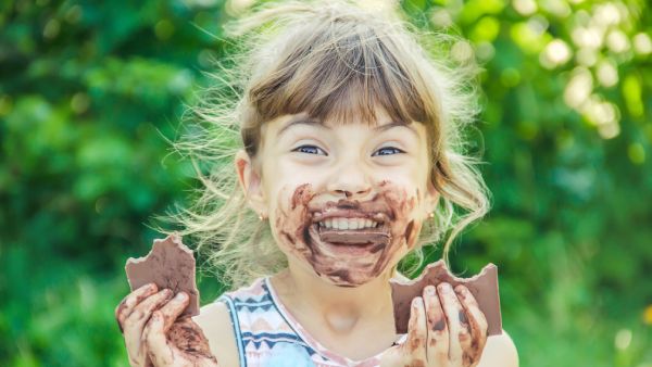 Bambina al Festival del Cioccolato Perugia