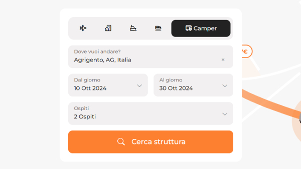 Salone del camper 2024 - screen homepage ParkingMyCar