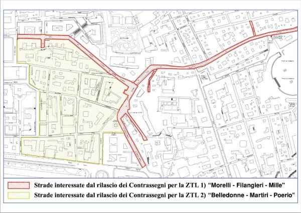 Mappa Zone a traffico limitato Napoli 3