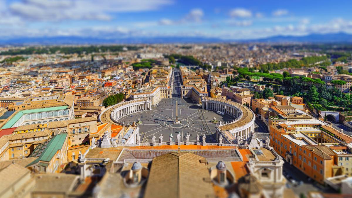 Giubileo Roma 2025: vista San Pietro dall'alto