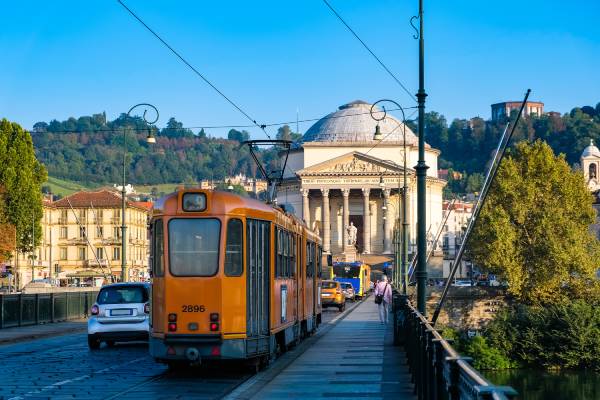 Tram in ZTL Torino