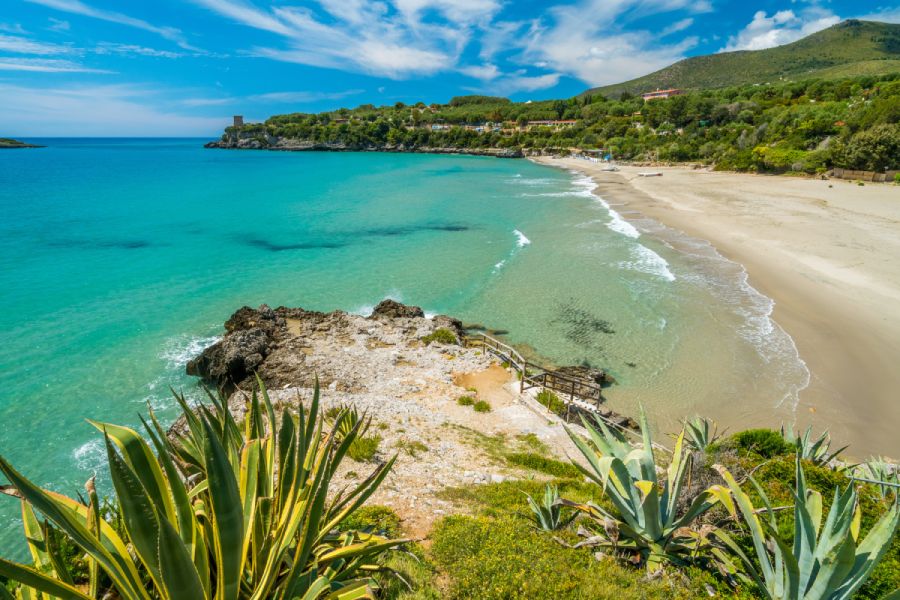 Spiaggia vicino sosta camper Campania